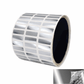 500 TamperVoidPro® Metallic Silver Chrome Tamper-Evident Security Labels Seal Sticker, Rectangle 0.75" x 0.25" (19mm x 6mm).