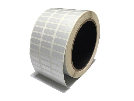 250 TamperVoidPro¬Æ Silver Matte Tamper-Evident Security Labels Seal Sticker, Rectangle 0.75" x 0.25" (19mm x 6mm).