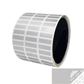 250 TamperVoidPro® Silver Matte Tamper-Evident Security Labels Seal Sticker, Rectangle 0.75" x 0.25" (19mm x 6mm).