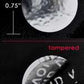 250 Bright TamperVoid® Metallic Silver Tamper-Evident Security Labels Seal Sticker, Round/ Circle 0.75" diameter (19mm).