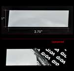 2,000 Bright TamperVoid® Metallic Silver Tamper-Evident Security Labels Seal Sticker, Rectangle 2.75" x 1" (70mm x 25mm).