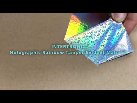 2,000 Rainbow No Residue Tamper-Evident Security Labels TamperGuard® Seal Sticker, Rectangle 2" x 0.5" (51mm x 13mm).