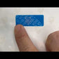5,000 Blue TamperGuard® Tamper Evident Security Label Seal Sticker Non Residue, Rectangle 0.75" x 0.25" (19mm x 6mm). Printed: Warranty Void if Removed + Serial Number.