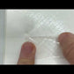 500 Tamper Evident Holographic Bright Clear Security Label Seal Sticker, Rectangle 2" x 0.5" (51mm x 13mm).