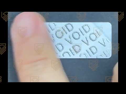 250 Large White No Residue Area Seal Security Labels TamperGuard®s For Doors
