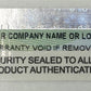 2,000 Security Label with Holographic Stripe Partially Destructible Size 1.3" x 0.7" (34mm x 18mm ). >Click on item details to customize.