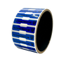 5,000 TamperColor® Blue Custom Printed Security Labels: Dogbone Shape Size 1.75" x 0.375 (44mm x 9mm) >Click on item details to customize.