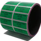 10,000 Non Residue Green Tamper-Evident Stickers TamperGuard® Security Label Seal , Rectangle 1.5" x 0.6" (38mm x 15mm) >Click on item details to customize.