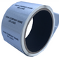 250 Non Residue Silver Matte Chrome Tamper-Evident Stickers TamperGuard® Security Label Seal , Rectangle 2" x 1" (51mm x 25mm) >Click on item details to customize.