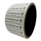 2,000 Non Residue White Tamper-Evident Stickers TamperGuard® Security Label Seal , Dogbone Shape Size 1.75" x 0.375 (44mm x 9mm) >Click on item details to customize.