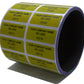 10,000 Non Residue Yellow Tamper-Evident Stickers TamperGuard® Security Label Seal , Rectangle 1.5" x 0.6" (38mm x 15mm) >Click on item details to customize.