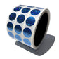 250 Blue Tamper Evident Security Hologram Round Label Seal Sticker, Circle 0.625" diameter (16mm). CustomPrinted. >Click on item details to Customize.