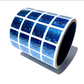 1,000 Blue Tamper Evident Security Hologram Label Seal Sticker, Rectangle .75" x 0.6" (19mm x 15mm). CustomPrinted. >Click on item details to Customize.