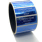 500 Blue Tamper Evident Security Holographic Label Seal Sticker, Rectangle 2" x 0.75" (51mm x 19mm). CustomPrinted. >Click on item details to Customize.