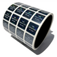 5,000 Black Tamper Evident Security Hologram Label Seal Sticker, Rectangle .75" x 0.6" (19mm x 15mm). CustomPrinted. >Click on item details to Customize.