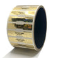 1,000 Gold Tamper Evident Security Hologram Label Seal Sticker, Dogbone 1.75" x 0.375" (44mm x 9mm). CustomPrinted. >Click on item details to Customize.