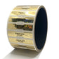 250 Gold Tamper Evident Security Hologram Label Seal Sticker, Dogbone 1.75" x 0.375" (44mm x 9mm). CustomPrinted. >Click on item details to Customize.