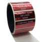 2,000 Red Tamper Evident Security Holographic Label Seal Sticker, Rectangle 2" x 0.75" (51mm x 19mm). CustomPrinted. >Click on item details to Customize.
