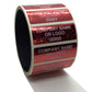 500 Red Tamper Evident Security Holographic Label Seal Sticker, Rectangle 2" x 0.75" (51mm x 19mm). CustomPrinted. >Click on item details to Customize.