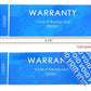 250 Tamper Evident Blue Security Labels TamperColor Seal Sticker, Rectangle 2.75" x 1" (70mm x 25mm). Printed: Warranty Void if Removed + Serialization
