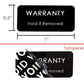 250 Tamper Evident Black Security Labels TamperColor Seal Sticker, Rectangle 1" x 0.5" (25mm x 13mm). Printed: Warranty Void if Removed.