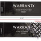 1,000 Tamper Evident Black Security Labels TamperColor Seal Sticker, Rectangle 2.75" x 1" (70mm x 25mm). Printed: Warranty Void if Removed + Serialization
