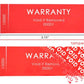 250 Tamper Evident Red Security Labels TamperColor Seal Sticker, Rectangle 2.75" x 1" (70mm x 25mm). Printed: Warranty Void if Removed + Serialization