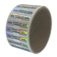 1,000 Tamper Evident Rainbow Security Labels TamperColor® Seal Sticker, Dogbone Shape Size 1.75" x 0.375 (44mm x 9mm). Printed: Warranty Void if Removed + Serialization
