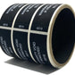10,000 Tamper Evident Black Non Residue Security Labels TamperGuard® Seal Sticker, Rectangle 2.75" x 1" (70mm x 25mm). Printed: Warranty Void if Removed + Serialized
