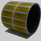 250 Tamper-Evident Yellow Non Residue Security Labels TamperGuard® Seal Sticker, Rectangle 1.5" x 0.6" (38mm x 15mm). Printed: Warranty Void if Removed + Serialized