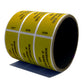 2,000 Tamper-Evident Yellow Non Residue Security Labels TamperGuard® Seal Sticker, Rectangle 2.75" x 1" (70mm x 25mm). Printed: Warranty Void if Removed + Serialized