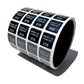 1,000 Black Tamper Evident Holographic Security Label Seal Sticker TamperMax®, Square 0.75" (19mm). Printed: Warranty Void if Removed + Serialization