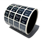 5,000 Black Tamper Evident Holographic Security Label Seal Sticker TamperMax®, Rectangle .75" x 0.6" (19mm x 15mm). Printed: Warranty Void if Removed + Serialization