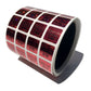 500 Red Tamper Evident Holographic Security Label Seal Sticker TamperMax®, Square 0.75" (19mm). Printed: Warranty Void if Removed + Serialization