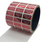 500 Red Tamper Evident Holographic Security Label Seal Sticker TamperMax®, Rectangle 1" x 0.5" (25mm x 13mm). Printed: Warranty Void if Removed + Serialization