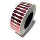 1,000 Red Tamper Evident Holographic Security Label Seal Sticker, Dogbone 1.75" x 0.375" (44mm x 9mm). Printed: Warranty Void if Removed + Serialization