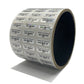 10,000 Silver Tamper Evident Holographic Silver Bright Security Label Seal Sticker TamperMax®, Rectangle 0.75" x 0.25" (19mm x 6mm). Printed: Warranty Void if Removed + Serialization.
