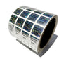 5,000 Silver Tamper Evident Holographic Silver Bright Security Label Seal Sticker TamperMax®, Rectangle .75" x 0.6" (19mm x 15mm). Printed: Warranty Void if Removed + Serialization