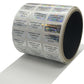 5,000 Silver Tamper Evident Holographic Security Label Seal Sticker TamperMax®, Rectangle 1" x 0.375" (25mm x 9mm). Printed: Warranty Void if Removed + Serialization