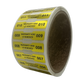 1,000 TamperVoidPro¬Æ Gold Tamper Evident Security Labels Seal Sticker, Dogbone Shape Size 1.75" x 0.375 (44mm x 9mm). Printed: Warranty Void if Label Removed + Serialization.