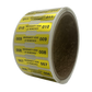 250 TamperVoidPro¬Æ Gold Tamper Evident Security Labels Seal Sticker, Dogbone Shape Size 1.75" x 0.375 (44mm x 9mm). Printed: Warranty Void if Label Removed + Serialization.