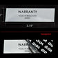 250 TamperVoid® Metallic Silver Chrome Tamper Evident Security Labels Seal Sticker, Rectangle 2.75" x 1" (70mm x 25mm). Printed: Warranty Void if Label Removed + Serial Number.