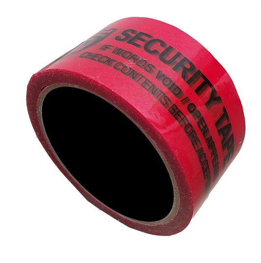 Security Tape Red, Tamper Evident 2" x 55 yards.