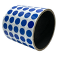 500 Blue Tamper-Evident Security Labels TamperColor® Seal Stickers, Circle 0.5" (13mm).