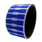 10,000 Blue Tamper-Evident Security Labels TamperColor® Seal Stickers, Dogbone Shape Size 1.75" x 0.375 (44mm x 9mm).