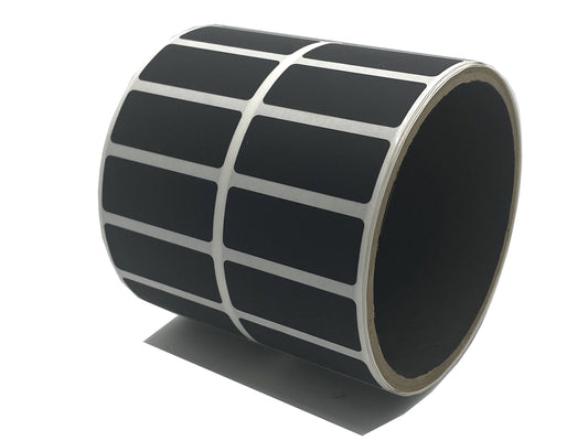 10,000 Black No Residue Tamper-Evident Security Labels TamperGuard® Seal Sticker, Rectangle 1.5" x 0.6" (38mm x 15mm).