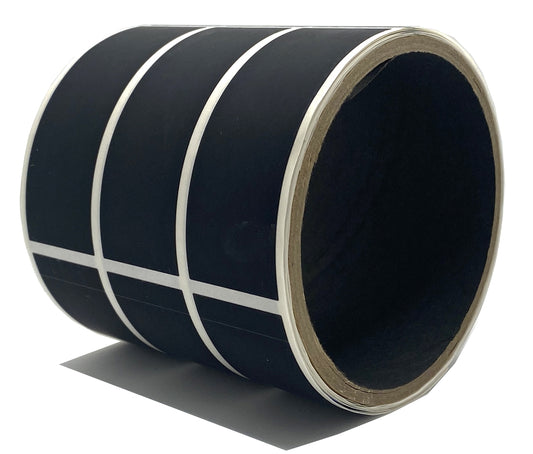 10,000 Black No Residue Tamper-Evident Security Labels TamperGuard® Seal Sticker, Rectangle 2.75" x 1" (70mm x 25mm).