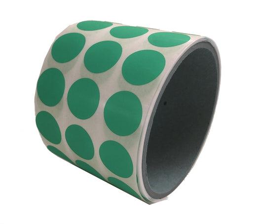 10,000 Green Tamper-Evident Security Labels TamperGuard® Seal Sticker, Round/ Circle 0.75" diameter (19mm).