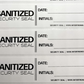 500 Medium Size White No Residue Area Seal Security Labels TamperGuard®s For Doors 4" x 1" (101.6 mm x 25.4mm)