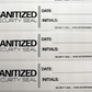5,000 Medium Size White No Residue Area Seal Security Labels TamperGuard®s For Doors 4" x 1" (101.6 mm x 25.4mm)
